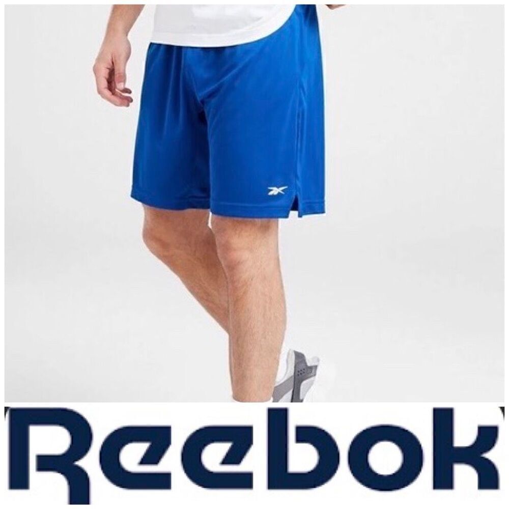 REEBOK - NWT - M Sz Medium Speedwick Active Shorts in Victor Blue. POCKETS!